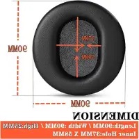 Markenlos Ersatz-Ohrpolster für DJ-Headsets mit weichem Schaum - geeignet für 90mm Ohrpolster wie RP-DH1200, MDR-V700DJ und ATH-PRO700