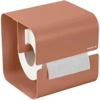 Wenko Turbo-Loc Lizan Toilettenpapierhalter, Befestigen ohne Boh, Funktionaler Toilettenpapierhalter zur bohrfreien Montage, Farbe: Braun