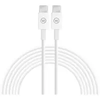 Wicked Chili 1m USB C auf USB-C Ladekabel mit Fast Charge (3A / 20V / 60W) kompatibel mit iPad Pro (2021/2020/2018), Air(2020), Switch, Handy, Universal, Ersatz für Apple Typ-C Kabel MUF72ZM/A, weiß