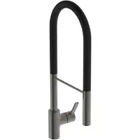Dripio Einhebel-Küchenarmatur, hoher Auslauf, Multifunktionsbrause, magnetisch grau
