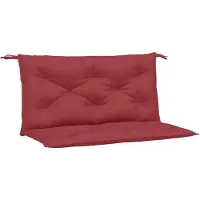 vidaXL Auflage für Hollywoodschaukel Set Sitzkissen und Rückenlehne für 2-Sitzer 3-Sitzer und 4-Sitzer Gartenbank aus Polyester mit Bindebändern Weinrot 200 cm