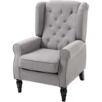 HOMCOM Einzelsofa Relaxsessel Einzelstuhl mit Tufting Polyester 2 Farben