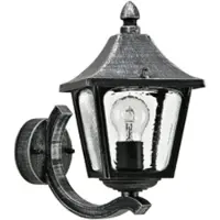 Albert 601820 Wandleuchte Typ Nr. 1820 - Farbe: schwarz-Silber, für 1 x Lampe, E27