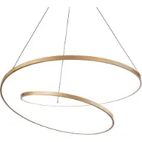 Ideal Lux Oz LED-Hängeleuchte Ø 80 cm, messing