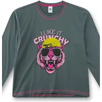 Sanetta Schlafanzug "Pyjama Pyjama Teenager lang I like it crunchy 1er Pack", Jungen, Gr. 152, grün, Obermaterial: 100% Baumwolle CO., Homewear-Sets Schlafanzug