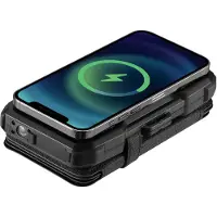 Sandberg Solar 5-Panel Powerbank 10000, 10000 mAh, Programmable Power Supply (PPS), Kabelloses Aufladen, Schwarz