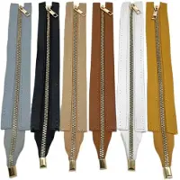 Merkloos 2 Stück Reißverschlüsse aus Polyurethan-Leder, 30 cm lang, für Handtaschen und Bastelprojekte