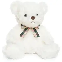 Merkloos Weißer Plüsch-Teddybär, 30 cm, für Kinder