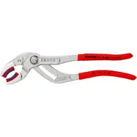 Knipex 81 13 250 SB Siphon- und Connectorenzange "SpeedGrip" mit rutschhemmendem Kunststoff überzogen verchromt 250 mm (SB-Karte/Blister)