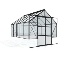 Vitavia Gewächshaus Cassandra 8300, ESG 3mm, schwarz