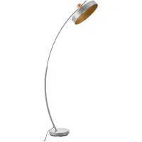 Lux.pro Stehleuchte 'Stafford' Bogenleuchte 159cm Grau