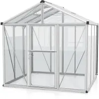 Pergart Vitavia, Gewächshaus "Zeus 6200", aluminium eloxiert, 6,2 m², 3 mm ESG, 10 mm HKP