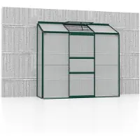 Pergart Vitavia, Anlehn-Gewächshaus "Styx 1300", smaragd, 1,3 m², 4 mm HKP
