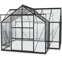Pergart Vitavia, Gewächshaus "Sirona", schwarz, 13 m², 3 mm ESG
