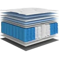 vidaXL Matratze Taschenfederkern Mittelfest 180x200 cm