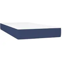 vidaXL Taschenfederkernmatratze Mittel Blau 120x190x20 cm Stoff