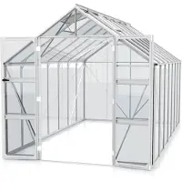 Pergart Vitavia Gewächshaus "Domus 11500" aluminium 11,5 m² 3 mm ESG