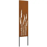 Syfax Garten Sichtschutz-Leinwand Rostig 32 x 140 cm Wetterfeststahl