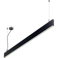 Ideal Lux Linus Modulare Aufhängung Modern Aluminium Schwarz Led 32W 3000K Warmes Licht