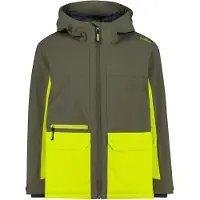 CMP KID Ski Jacket FIX Hood olive (E943) 152