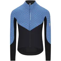 Q36.5 - Dottore Hybrid Que L/S Jersey - Radtrikot Gr L schwarz/blau