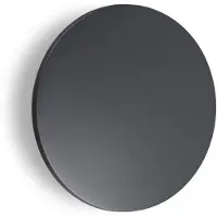 Ideal Lux Zeitgenössische Wandleuchte Punto Aluminium Schwarz Led 16W 3000K Ip54