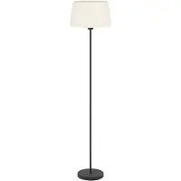 Eglo Stehleuchte Febres, Höhe 153 cm, schwarz/weiß, Stahl/Stoff