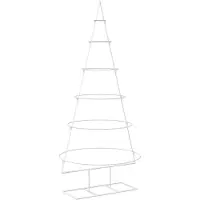 Syfax Metall-Weihnachtsbaum mit Ständer KUOPIO 150 cm Stahl Weiß