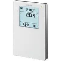 Siemens QMX3.P34 Raumbediengerät mit KNX, Fühler für Temperatur, segmentiertem Display mit Hintergrundbeleuchtung, Touchkeys, weiss S55624H105 QMX3P34