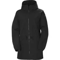 Helly Hansen Damen W Essence Mid Rain Coat Jacket, Schwarz, M EU
