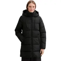 Tom Tailor Damen Puffer Parka mit Kapuze, 14482 - Deep Black, M