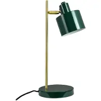 Dyberg Larsen Tischlampe Ocean, dunkelgrün/messing, 43 cm