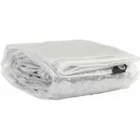 vidaXL Transparente Plane mit Ösen 6x8 m PVC