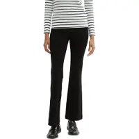 Tom Tailor Damen Treggings Hose mit Schlag, 14482 - Deep Black, 36/32