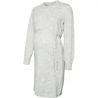 Mamalicious Umstandskleid "MLNEWANNE L/S ABK KNIT DRESS A. NOOS" Regular Fit, mit Rundhalsausschnitt, kurz, Langarm