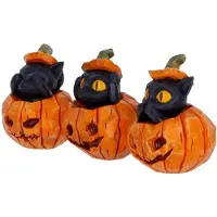 Nemesis Now Whisper Wood Three Wise Pumpkin Patch Figur