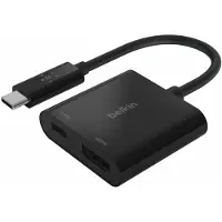 Belkin AVC002BTBK, USB 3.2 Gen 1 (3.1 Gen 1) Type-C, 60 W, Schwarz, HDMI, USB 3.2 Gen 1 (3.1 Gen 1) Type-C, 131,5 mm, 59 mm