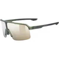 Uvex ramp Sportbrille, 100% UVA-, B, C Schutz, beschlagfrei, olive matt/mir.gold, one size
