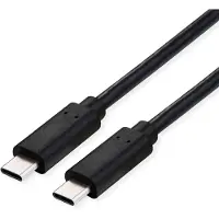 Value USB4 Gen3x2 Kabel, C–C, ST/ST, 8K UHD-2, 40Gbit/s, 100W, schwarz, 1 m