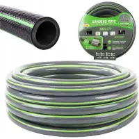 DIVODV 27883 Gartenschlauch 1/2", 15 m, 3-lagig, graugrün