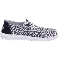 HEY DUDE HEYDUDE Wendy Damen Halbschuhe Leopard Black/Grey Größe 36