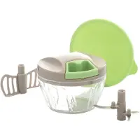 InnovaGoods - Manueller Mini-Zerkleinerer mit Seilzug Spinop, 400 ml Kapazität,
