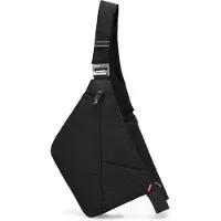 Unyqoos Anti-Diebstahl Sling-Umhängetasche – wasserdichter Crossbody-Rucksack aus 900D/210D Nylon, 3 Fächer, iPad 7,9 Zoll Fach, Gurt 27,5–40 Zoll
