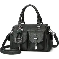 Merkloos Retro-Handtasche mit Sternenanhänger und verstellbarem Schulterriemen
