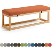 Merkloos Sitzkissen für Gartenbank, 70x30x3 cm, Orange