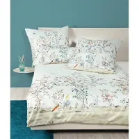 OEM Bettwäsche Mako-Satin Milano 135x200 + 80x80 cm, Blau
