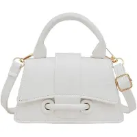 Merkloos Elegante Handtasche aus Kunstleder mit Schulterriemen