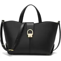 Merkloos Damenhandtasche mit verstellbarem Schulterriemen