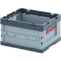 Merkloos Kartonbox ohne Deckel - 40 x 30 x 22 cm - Grau