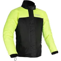 Merkloos Wasserdichte Regenjacke – Leichtgewichtig – Schwarz/Neon – Größe M